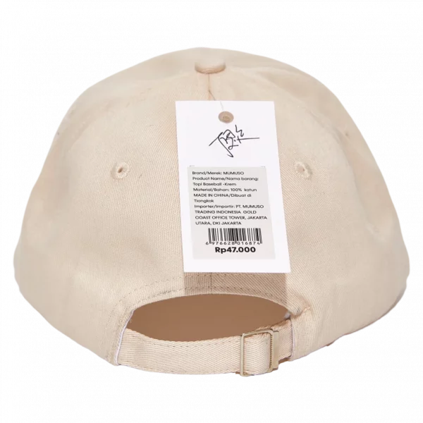 MUMUSO Baseballcap für Erwachsene, klassisches Design in Beige – verstellbare Kappe für Outdoor-Aktivitäten.
