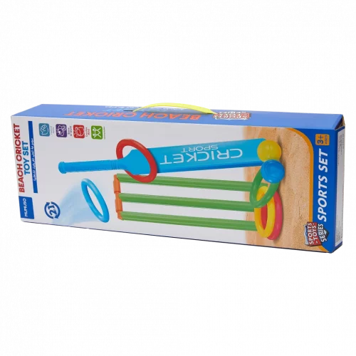 MUMUSO Cricket-Spielset aus Kunststoff für Kinder, blau – Outdoor-Spielzeug ideal für Strand und Garten.