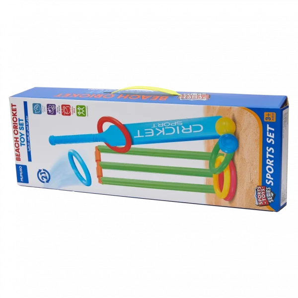 MUMUSO Cricket-Spielset aus Kunststoff für Kinder, blau – Outdoor-Spielzeug ideal für Strand und Garten.