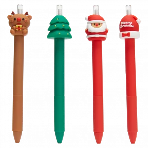MUMUSO Bleistift mit festlicher Figur, langlebiger Weihnachtsbleistift in Braun – ideal für Schule und kreative Zeichnungen.