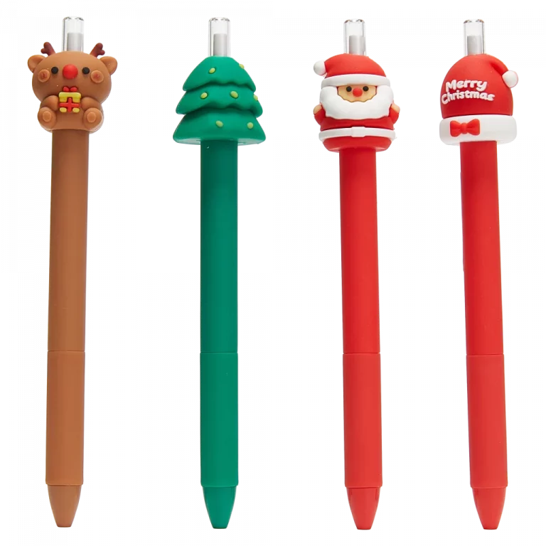 MUMUSO Bleistift mit festlicher Figur, langlebiger Weihnachtsbleistift in Braun – ideal für Schule und kreative Zeichnungen.