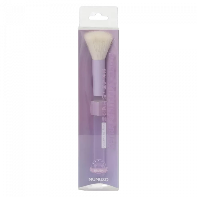 MUMUSO Blush Stippling Pinsel zum Auftragen von Rouge, Make-up Pinsel in Flieder – sanft zur empfindlichen Haut.