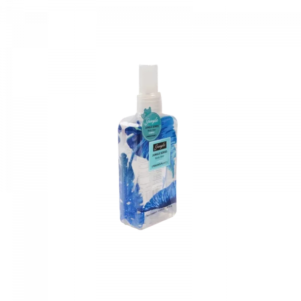 MUMUSO Body Mist mit tropischem Duft, 119,6 ml (Blau) – erfrischendes Körperspray mit Pflanzenmotiv für Damen.