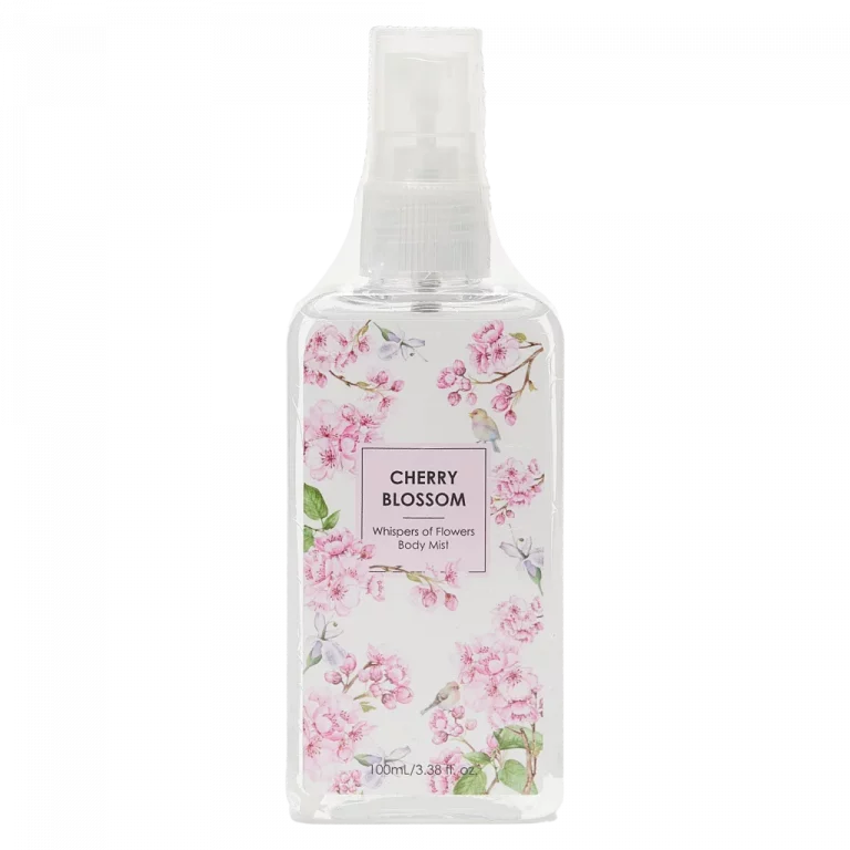 MUMUSO Body Mist Kirschblüte, blumiges Körperspray für Damen, 100 ml – erfrischendes Parfümspray mit Kirschblüten.