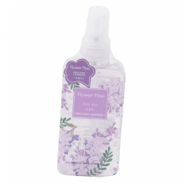 MUMUSO Body Mist mit Lavendelduft, 119,6 ml – erfrischendes Körperspray Lavendel für Damen mit floralem Print.
