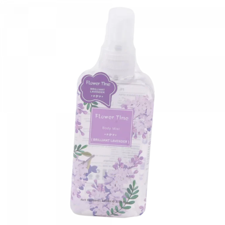MUMUSO Body Mist mit Lavendelduft, 119,6 ml – erfrischendes Körperspray Lavendel für Damen mit floralem Print.
