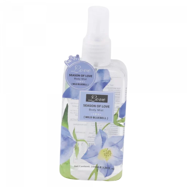 MUMUSO Body Mist Wild Bluebell, 100 ml (Blau) – frisches Körperspray mit Blumen-Duft für Damen und Herren.