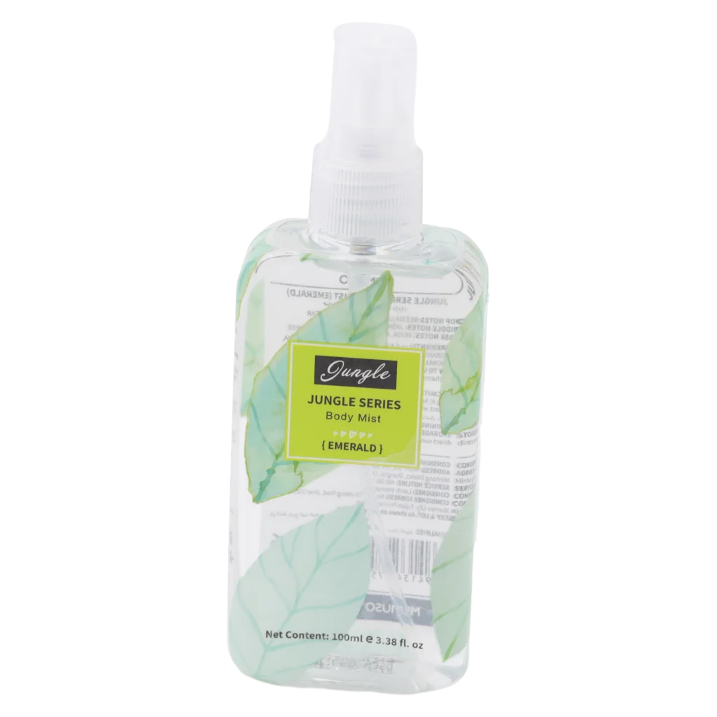 mumuso_body_mist_jungle_series_emerald_100ml_transparent.webp MUMUSO Body Mist Jungle Series mit Emerald-Duft, 100 ml (Transparent) – erfrischendes Körperspray für Damen und Herren.