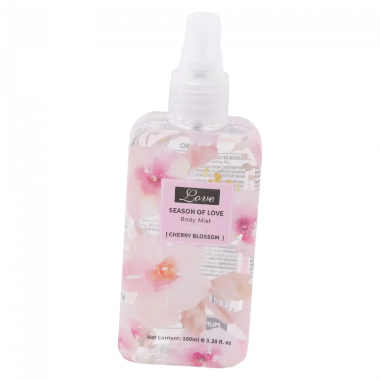 MUMUSO Body Mist mit Kirschblüten-Duft, 100 ml – zarter Körperspray mit blumigem Duft für unterwegs und Alltag.