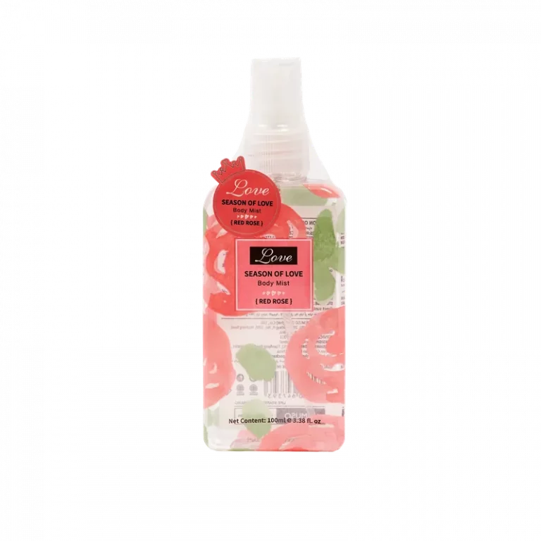 MUMUSO Body Mist Spray mit Rosenduft, 124 ml – blumiger Körperspray mit dezentem Rosenduft für Damen.