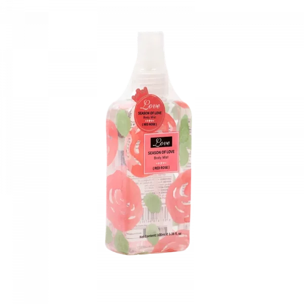 MUMUSO Body Mist Spray mit Rosenduft, 124 ml – blumiger Körperspray mit dezentem Rosenduft für Damen.