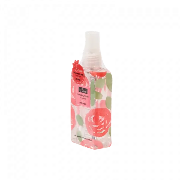 MUMUSO Body Mist Spray mit Rosenduft, 124 ml – blumiger Körperspray mit dezentem Rosenduft für Damen.