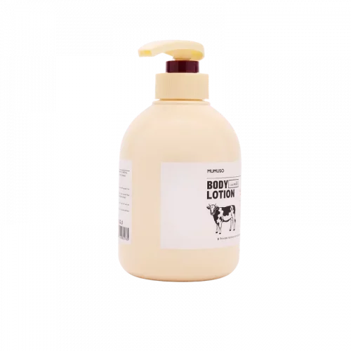 MUMUSO Bodylotion mit Milchextrakt, 500 g (Natur) – pflegende Körperlotion für trockene Haut, spendet Feuchtigkeit.