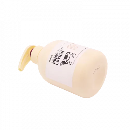 MUMUSO Bodylotion mit Milchextrakt, 500 g (Natur) – pflegende Körperlotion für trockene Haut, spendet Feuchtigkeit.