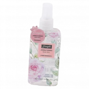 MUMUSO Bodyspray Jungle Series Pink Romance, 119,6 ml mit Blumenduft – leichtes Körperspray für Frauen im floralem Print.