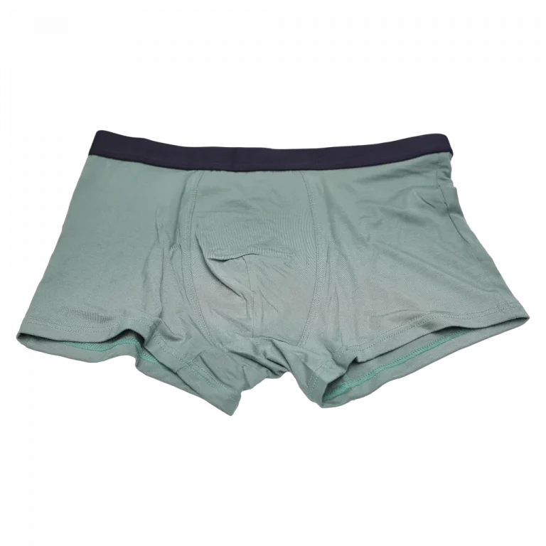 MUMUSO Boxershorts Herren mit Komfort-Passform, Größe 2XL in Graugrün – bequeme Herrenunterwäsche für den Alltag.