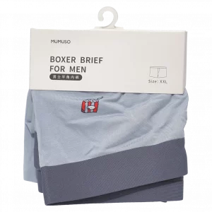 MUMUSO Boxershorts für Herren mit Print, grau – Herren Unterwäsche mit bequemem Sitz und Print für den Alltag.