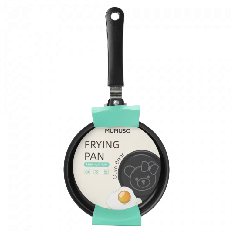 MUMUSO Bratpfanne aus Gusseisen mit Bär, klein und schwarz – praktische Küchenzubehör für kreative Küche.
