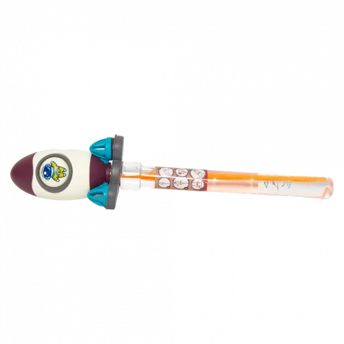 MUMUSO Bubble-Wasserpistole aus Kunststoff mit Raketenoptik – tolles Kinderspielzeug für Seifenblasen im Freien.