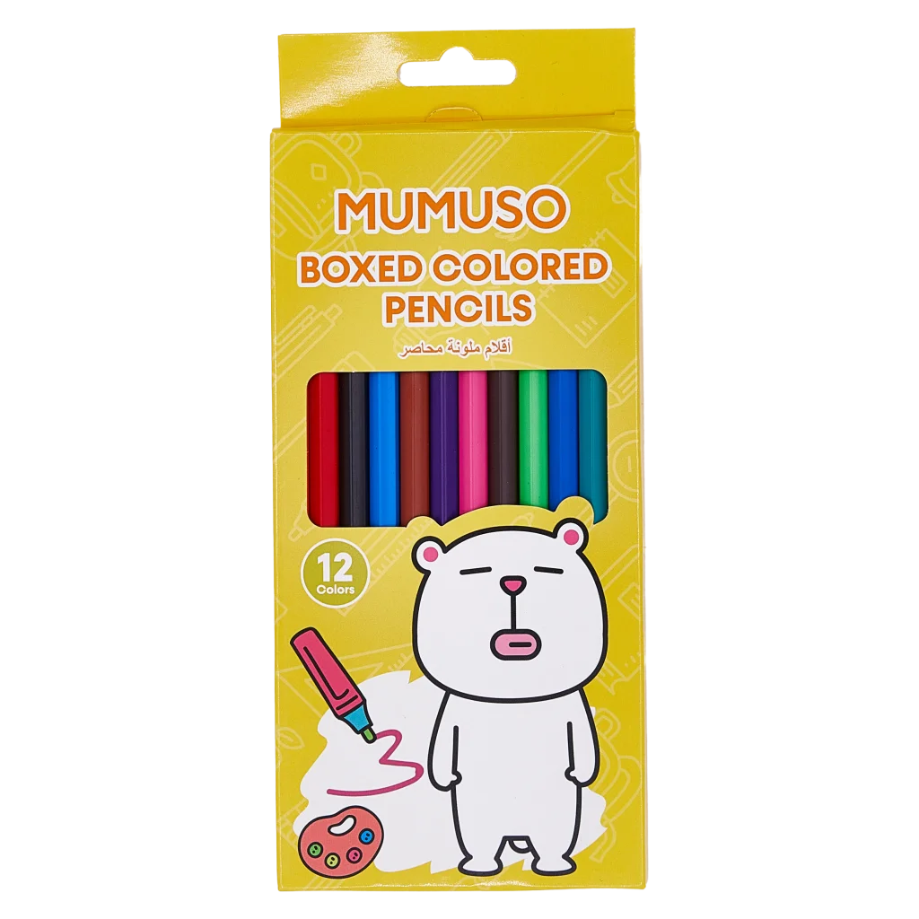 mumuso_buntstifte_set_box_12_farben_2.webp MUMUSO Buntstifte Set in Box, 12 Farben – Buntstifte für Kinder und Erwachsene, hochwertige Farbstifte in verschiedenen Farben.