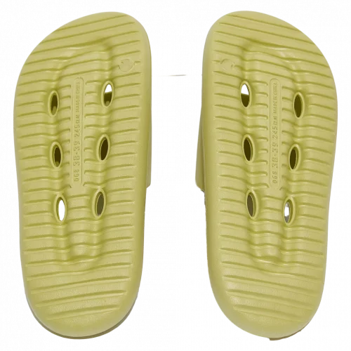 MUMUSO Damen Badeslipper aus EVA, Größe 36-37, grün – bequeme Slipper mit Belüftungslöchern für das Badezimmer.