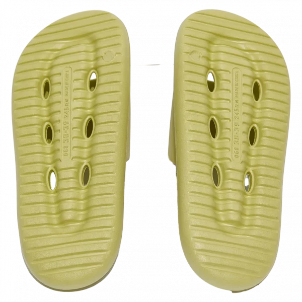 MUMUSO Damen Badeslipper aus EVA, Größe 36-37, grün – bequeme Slipper mit Belüftungslöchern für das Badezimmer.