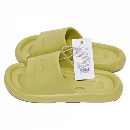 MUMUSO Damen Badeslipper aus EVA, Größe 36-37, grün – bequeme Slipper mit Belüftungslöchern für das Badezimmer.