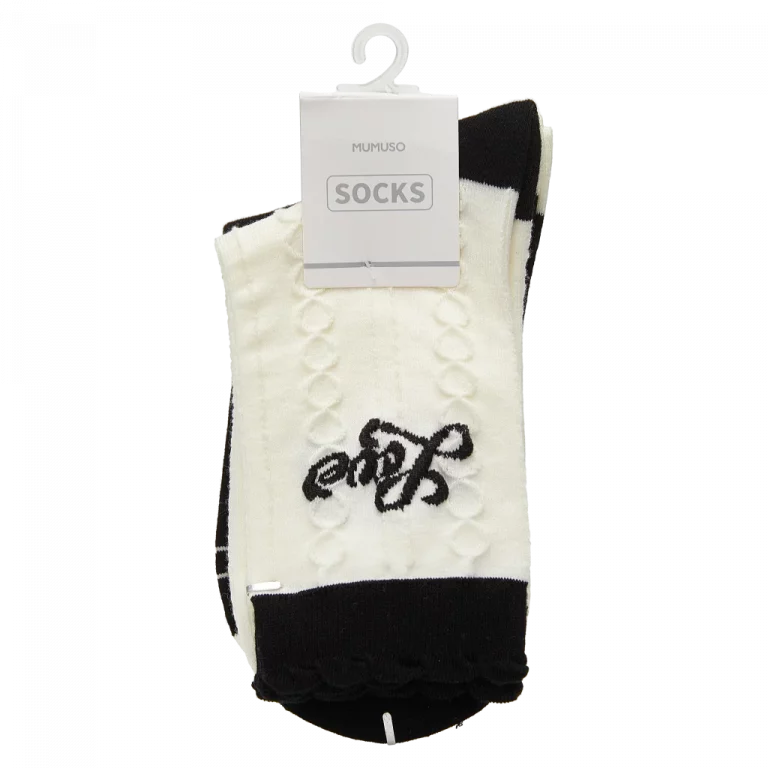 MUMUSO Damen Crew-Socken Baumwollmischung in Schwarz, atmungsaktive Crew-Socken für Frauen mit bequemer Passform.