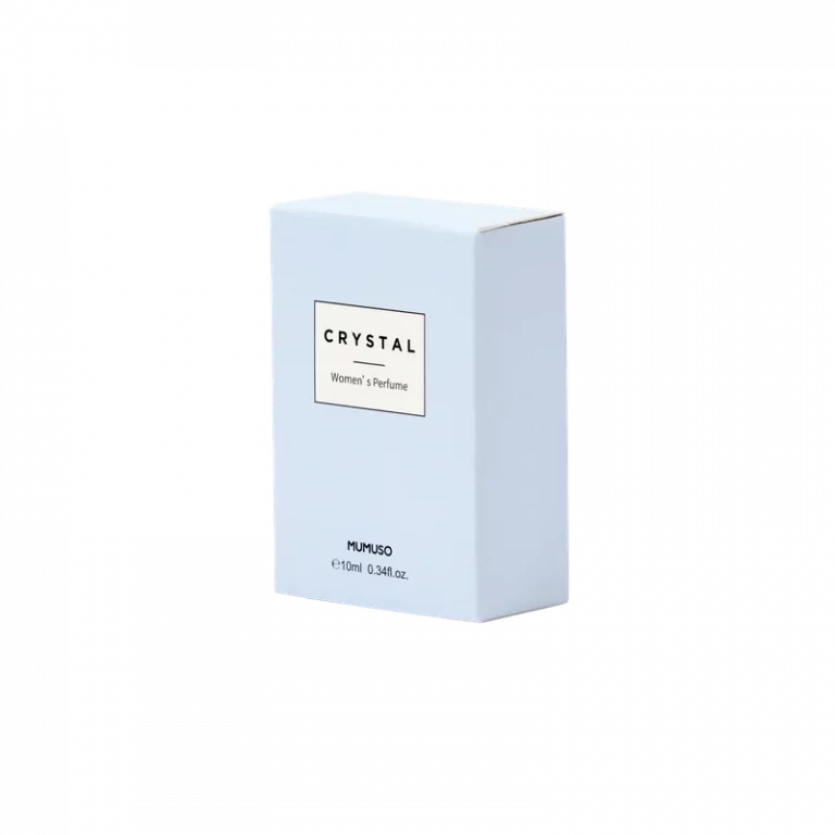 MUMUSO Damen Parfüm Crystal im Glasflakon, 10 ml (Blau) – eleganter Damenduft für Alltag und Büro, handlich und stilvoll.