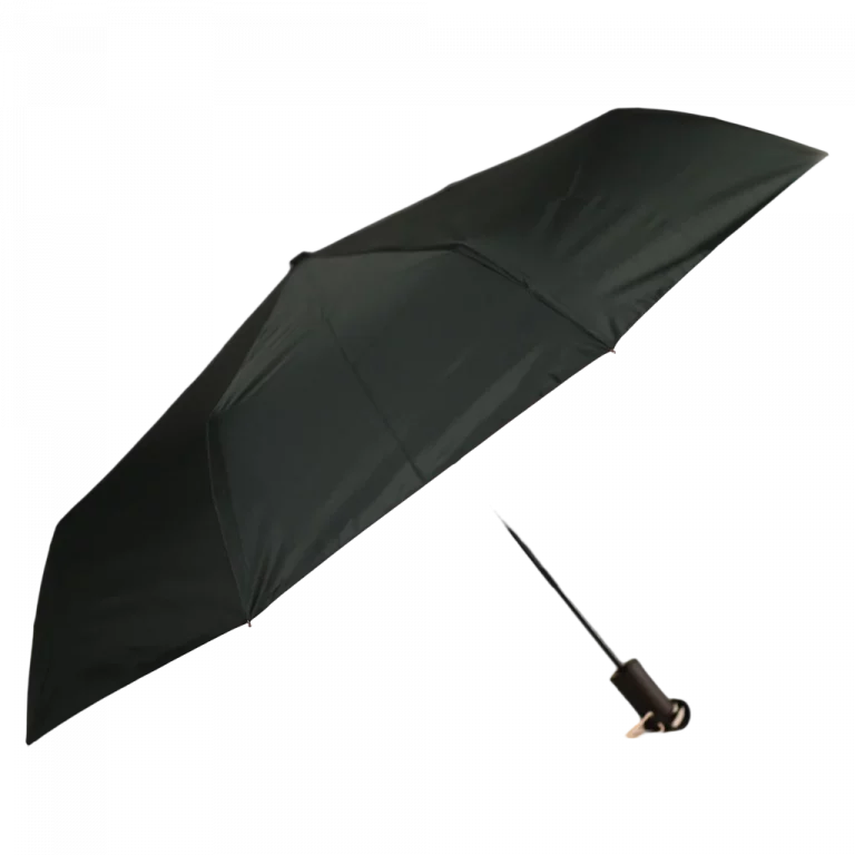 MUMUSO Taschenschirm mit Automatikfunktion, dreifach faltbar in Army Green, ideal als Regenschirm für unterwegs.
