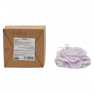 MUMUSO Duftkerze im Pfingstrosen-Design, 96 g – dekorative Duftkerze Lavendel aus Paraffin und Sojawachs für Zuhause.