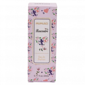 MUMUSO Eau de Parfum Damen mit floralem Print, 96,9 ml (Transparent) – Damen Parfüm mit blumigem Duft und floralen Akzenten.