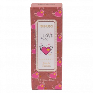 MUMUSO Damenparfum Eau de Parfum mit Herz-Print, 20 ml (Klar) – blumiger Duft für den Alltag, sanftes Parfum für Frauen.