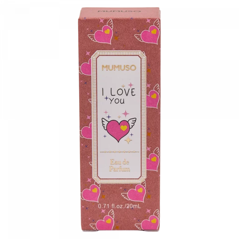 MUMUSO Damenparfum Eau de Parfum mit Herz-Print, 20 ml (Klar) – blumiger Duft für den Alltag, sanftes Parfum für Frauen.