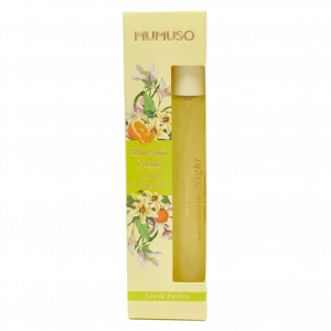 MUMUSO Eau de Parfum für Damen mit Vanille- und Mandarinenduft, 56,8 ml – fruchtig-süßes Damenduft-Parfum in Gelb.