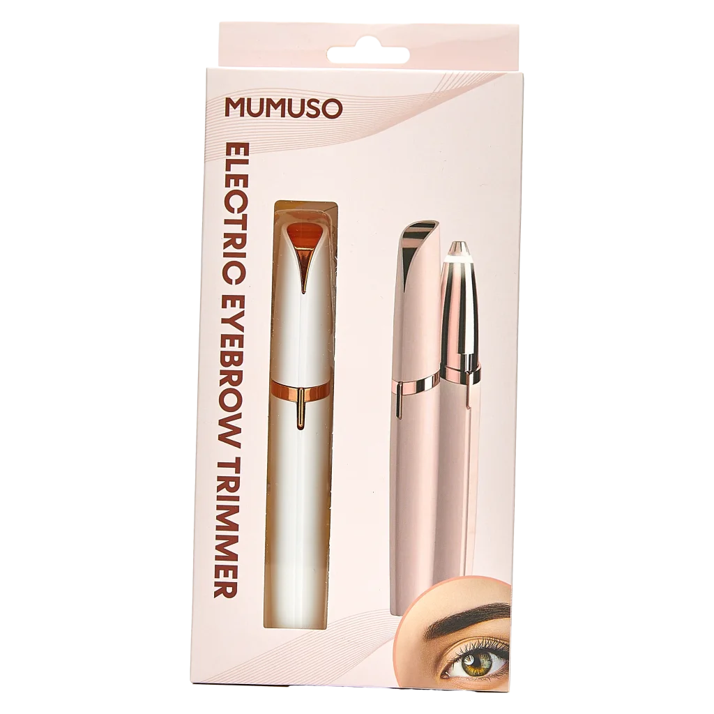 mumuso_elektrischer_augenbrauentrimmer_praezises_styling_weiss_gold_2.webp MUMUSO elektrischer Augenbrauentrimmer für präzises Styling in Weiß/Gold – tragbares Beauty Tool für exakte Augenbrauenpflege.