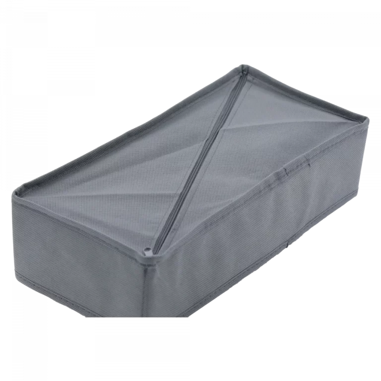 MUMUSO Unterwäsche Aufbewahrungsbox aus Vliesstoff, 6 Fächer in Grau – praktischer Organizer für den Kleiderschrank.