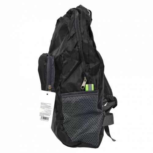 MUMUSO faltbarer Rucksack aus Oxford-Stoff, ultraleicht und vielseitig verwendbar, schwarz – ideal als faltbarer Rucksack.