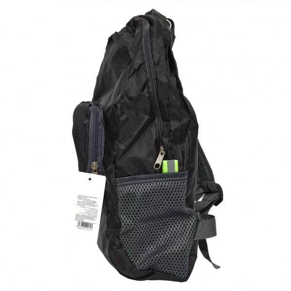 MUMUSO faltbarer Rucksack aus Oxford-Stoff, ultraleicht und vielseitig verwendbar, schwarz – ideal als faltbarer Rucksack.
