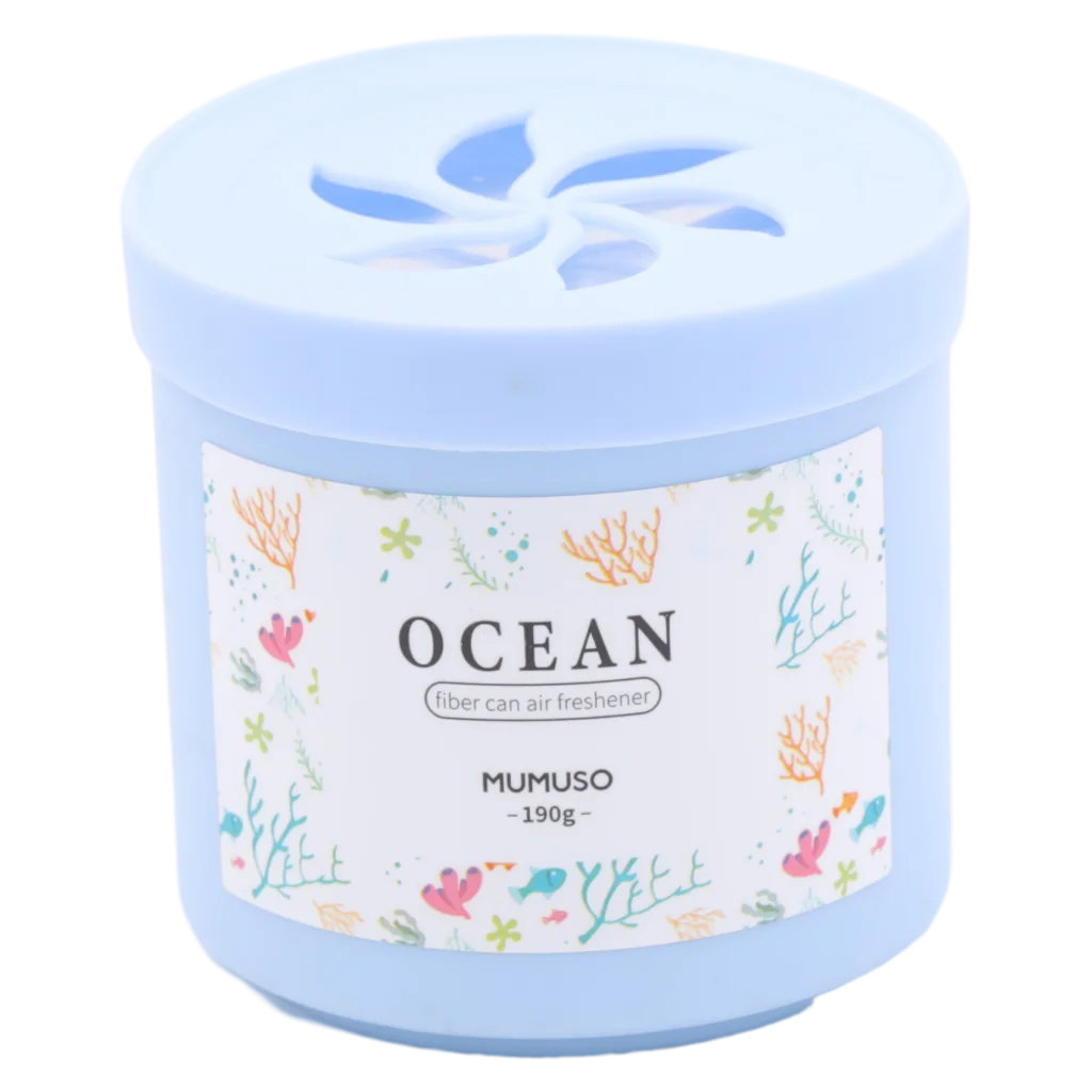 mumuso_faser-duftspender_ozean_190g_hellblau_2.webp MUMUSO Faser-Duftspender Ozean, 190 g in Hellblau – dekorativer Duftspender für Bad oder Büro mit frischem Ozean-Duft.