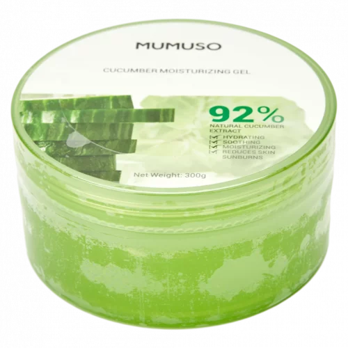MUMUSO Feuchtigkeitsgel mit Gurkenextrakt, 300 g – Gesichtspflege Gel für empfindliche Haut mit feuchtigkeitsspendender Wirkung.