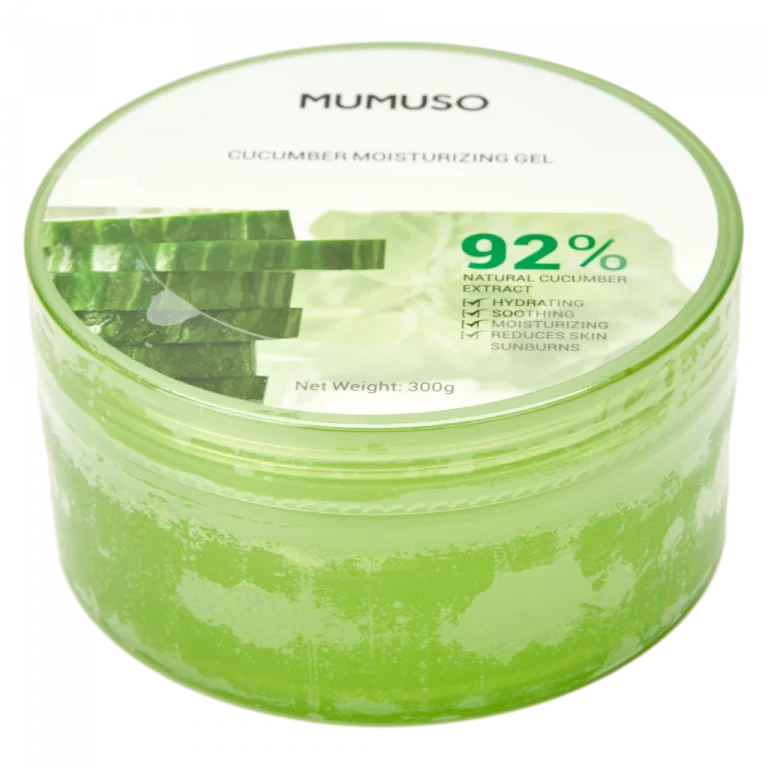 MUMUSO Feuchtigkeitsgel mit Gurkenextrakt, 300 g – Gesichtspflege Gel für empfindliche Haut mit feuchtigkeitsspendender Wirkung.