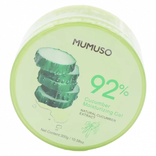 MUMUSO Feuchtigkeitsgel mit Gurkenextrakt, 300 g – Gesichtspflege Gel für empfindliche Haut mit feuchtigkeitsspendender Wirkung.