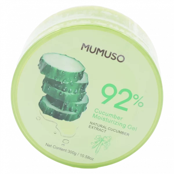 MUMUSO Feuchtigkeitsgel mit Gurkenextrakt, 300 g – Gesichtspflege Gel für empfindliche Haut mit feuchtigkeitsspendender Wirkung.