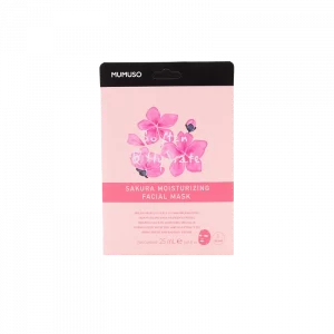 MUMUSO Gesichtsmaske mit Sakura-Extrakt, 25 ml (Rosa) – feuchtigkeitsspendende Maske für sensible Gesichtshaut.