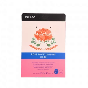 MUMUSO Gesichtsmaske mit Rosenwasser, 25 ml (Rosa) – feuchtigkeitsspendende Gesichtsmaske für trockene oder sensible Haut.
