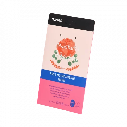MUMUSO Gesichtsmaske mit Rosenwasser, 25 ml (Rosa) – feuchtigkeitsspendende Gesichtsmaske für trockene oder sensible Haut.