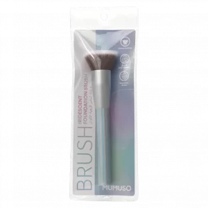 MUMUSO Foundation-Pinsel mit schimmerndem Kunststoffgriff, dichten Nylon-Borsten und Aluminiumhülse für alle Hauttypen.