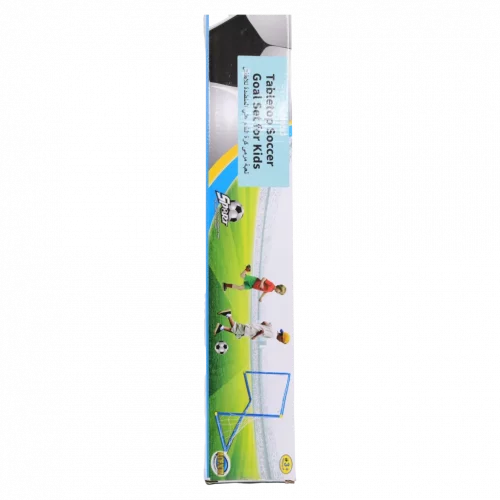 MUMUSO Fußballtor Kinder Set aus Kunststoff und Metall, blau – robustes Outdoor Spielzeug für kleine Fußballfans.