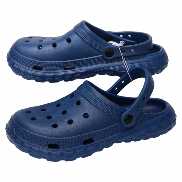 MUMUSO Garten-Clogs für Herren, Größe 40-41 in dunkelblau – bequeme, atmungsaktive Herren-Clogs für Gartenarbeit.
